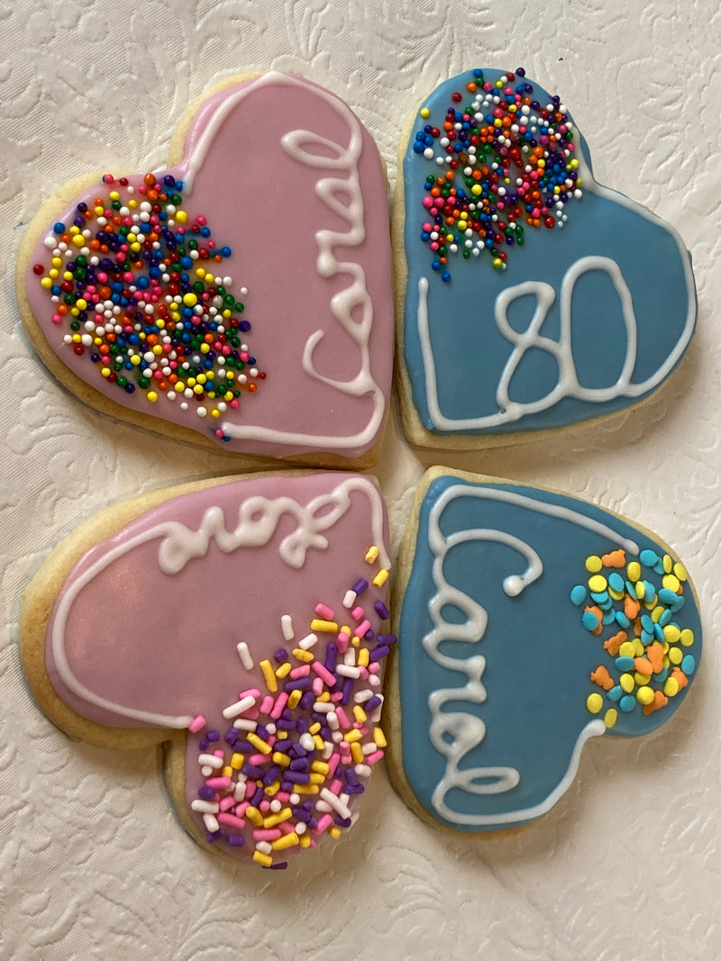 Birthday decorated sugar cookies by 2 Cute 2 Eat Cookies